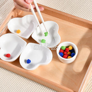 Moetry matériaux Montessori activité de vie pratique avec plateau en bois de hêtre jouets éducatifs pour Montessori Centre - Product Image 2