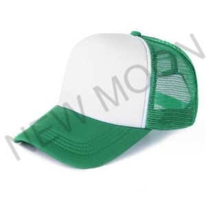 Casquette Trucker personnalisée à 5 panneaux en mousse et maille, plus de 50 couleurs disponibles, couleur unie, vierge, vente en gros, idéale pour le cyclisme et la plage - Product Image 5