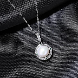 Collar con Colgante de Perla de Agua Dulce y Plata de Ley S925, Joyería de Lujo para Mujer, Regalo para Fiestas - Product Image 3