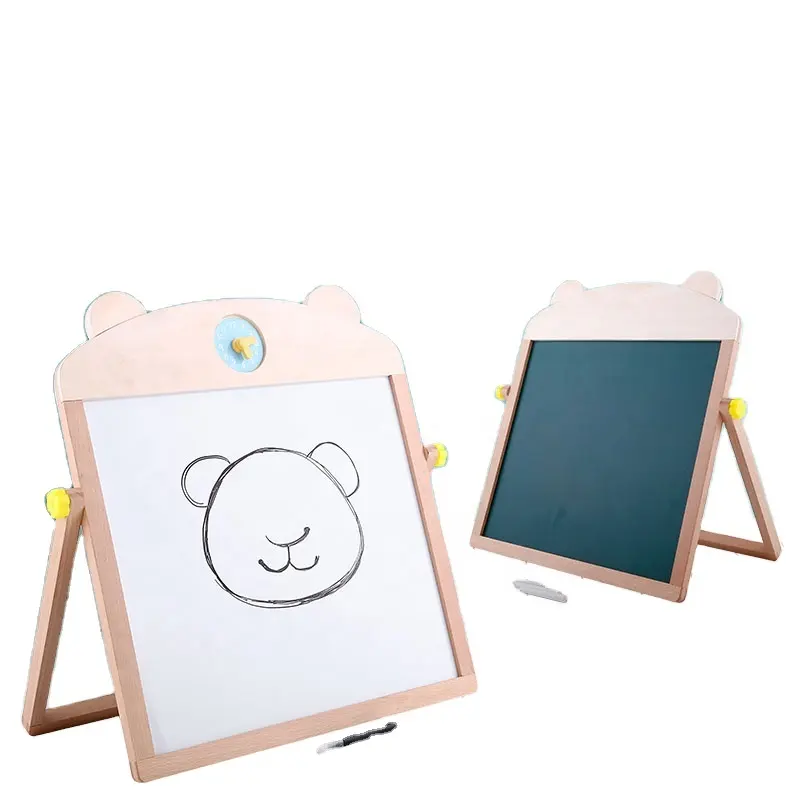 Planche à dessin en bois Double face pour bébé, tableau éducatif pour les enfants, offre spéciale,