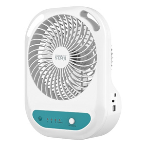 Ventilateur USB portable Winning Star Mini, moteur DC 6W, batterie rechargeable, blanc - Product Image 5