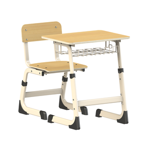 Ensembles scolaires en bois, pupitre et chaise pour élèves, mobilier de classe, tables et chaises d'étude individuelles - Product Image 2