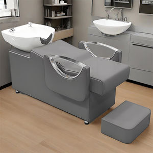 Venta al por mayor moderna peluquería champú <span class=keywords><strong>cama</strong></span> fabricante de cerámica personalizada lavabo cabeza semirreclinable terapia barbería <span class=keywords><strong>cama</strong></span> de lavado - Product Image 4