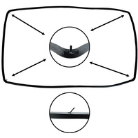 Joint d'étanchéité en caoutchouc pour porte de four en silicone haute température pour porte de four Teka