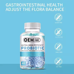 Suppléments gommeux probiotiques pour femmes avec canneberge et ananas soutien prébiotique digestif bonbons mous à base de plantes halal - Product Image 4