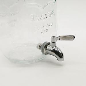 Distributeur de boissons en verre transparent de <span class=keywords><strong>5</strong></span>,8 litres avec robinet en acier inoxydable pour thé au citron, alcool, tequila - Product Image 3