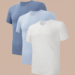 Camisetas de Compresión Deportivas para Hombre, 100% Poliéster, al por Mayor, Ropa Deportiva Informal para Correr con Diseño Muscular, Tejido de Punto - Product Image 2