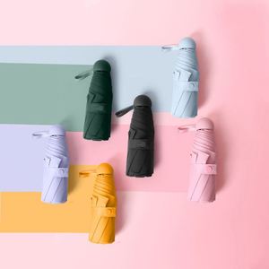 Parapluie pliable de poche mini capsule léger en fibre de carbone pour fille, de marque, commercial, tendance, pour enfants et femmes, vente en gros à prix réduit - Product Image 2