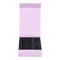 Boîte cadeau magnétique de luxe personnalisée avec impression couleur intégrale, emballage cosmétique en forme de coquille avec insert en mousse
