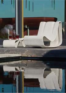 Outdoor <b>Garden</b> Concrete Side Table Irregular Ring Design Manufacturer Custom Processing - Product Image 2