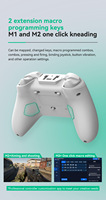 Control Inalámbrico para Juegos Z03 2.4G para Pro, Frecuencia de Respuesta de 800Hz, Gamepad de 3 Modos para FPS, Giroscopio de Seis Ejes, Ergonómico