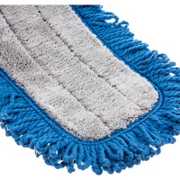 Recharge de balai plat industriel en microfibre robuste, fil bouclé de qualité commerciale pour nettoyage humide et sec des sols
