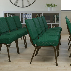 Chaise de théâtre empilable à pieds métalliques, rembourrée en tissu, pour église, à prix abordable - Product Image 6