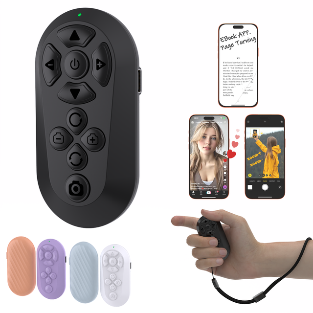 Wireless Remote Control for Phone Short Video Scroll Navigation Ebook Reading Camera Photography Music Tech Gadgets