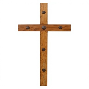 Escultura de Cruz de Madera Minimalista AZ ENTERPRISES, Decoración Religiosa para el Hogar, para Sala de Estar, Regalo para Recién Nacidos, Diseño Art Deco - Product Image 6
