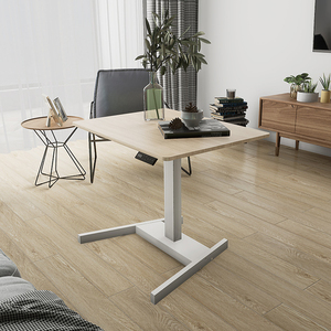 Nuevo diseño eléctrico de Altura ajustable de una sola pierna <span class=keywords><strong>escritorio</strong></span> de un motor mesa de centro móvil <span class=keywords><strong>con</strong></span> <span class=keywords><strong>ruedas</strong></span> - Product Image 4