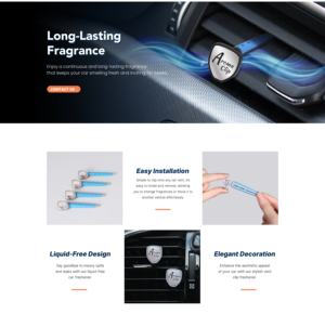 Fresh Cars 4pk Bouclier Forme Élimination des odeurs Clip de désodorisant de voiture Bâton de ventilation automatique - Product Image 5