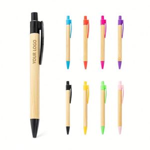 Wholesale Environmental protection Bamboo Promotional Gifts Business Gifts Office School Ballpoint <b>Pen</b> Custom - Product Image 1