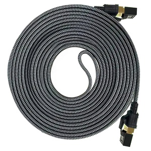 Black 1-30M Blue-Plated 8P8C RJ45 Plugs <b>Ethernet</b> LAN Network CAT8 Copper Solid PVC Jacket SFTP Patch <b>Cable</b> Gaming - Product Image 6