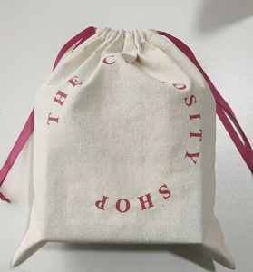 Sac à poussière en coton biologique personnalisé avec logo, cordon de serrage, sac de shopping en toile recyclable pour sac à main, impression sérigraphique, utilisation pour vêtements - Product Image 2