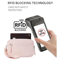 Portefeuilles de poignet tendance pour femmes, blocage RFID, portefeuille de téléphone en nylon matelassé, porte-cartes, sac à main pour les voyages et l'usage quotidien pour femme