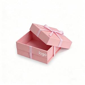 Factory Direct Customizable <b>Pink</b> Gift Box With Ribbon Elegant Ideal for <b>Perfume</b> & Premium Gift Packaging - Product Image 1