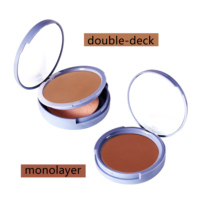 Boîte de poudre compacte cosmétique Branpac imperméable de haute qualité, 10 couleurs pour tous les types de peau