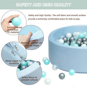 Niche en mousse pliable pour enfants, taille 90cm, 130cm, haute qualité, ronde, en gris, rose, vert, <span class=keywords><strong>marron</strong></span>, violet, mousse - Product Image 6