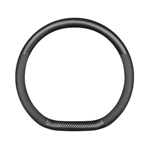 Cubierta de <span class=keywords><strong>volante</strong></span> de cuero de fibra de carbono JQ323 diámetro exterior 37-38cm adecuado para <span class=keywords><strong>Ssangyong</strong></span> <span class=keywords><strong>Actyon</strong></span> Kyron Rexton - Product Image 4