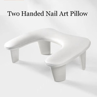 Coussin portable et amovible pour manucure, design incliné, en plastique, multifonctionnel, double usage pour nail art, 47x31x7cm, OEM/ODM disponible
