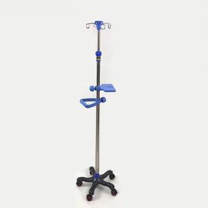 Gran oferta de soportes de suelo para infusión intravenosa, soportes para goteros y portabotellas de acero inoxidable; se ofrece personalización. - Product Image 2