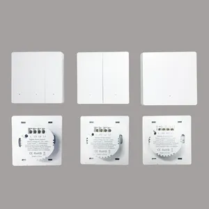 Interruptor <span class=keywords><strong>de</strong></span> Luz Inteligente Haozee Zigbee + <span class=keywords><strong>Control</strong></span> por Aplicación + Sensor <span class=keywords><strong>de</strong></span> <span class=keywords><strong>Presencia</strong></span>, Enchufe Eléctrico AC100~240V Sin Neutro, Para Hogar y Hotel - Product Image 3