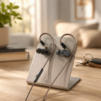 Écouteurs intra-auriculaires filaires pour le sport, la course et la gym, avec double transducteur dynamique, étanches IPX-4