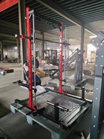 Machine de musculation Smith : Rack de squat guidé pour haltères, équipement d'entraînement des épaules, équipement de force pour la musculation en salle de sport