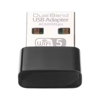 Jue Hong 600Mbps USB 2.0 adaptateur réseau filaire 802.11 AC double bande Mini WiFi Dongle d'affichage pour ordinateur portable certifié ROHS 5GHz
