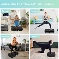 Plateforme vibrante TBFIT pour la maison, machine de fitness pour le corps entier, brûleur de graisse, masseur avec bandes de résistance et télécommande
