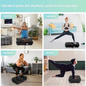 Plateforme <span class=keywords><strong>vibrante</strong></span> TBFIT pour la maison, <span class=keywords><strong>machine</strong></span> de fitness pour le corps entier, brûleur de graisse, masseur avec bandes de résistance et télécommande - Product Image 3