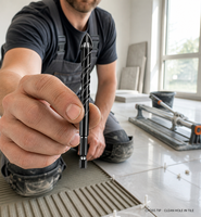 Foret à pointe croisée pour maçonnerie, idéal pour le perçage de briques, blocs, béton et carreaux, de 4 mm à 10 mm, ensemble de tailles assorties pour perceuse électrique