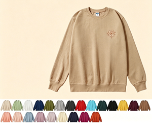 Unisex Crew Neck Pullover Sweatshirt Solid Color DTG DTF Silk Screen Design Regular Fit Casual Autumn Wear - Product Image 1