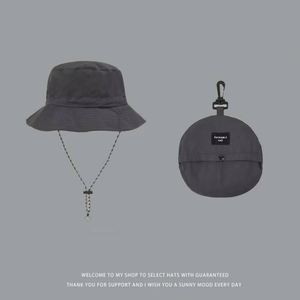 Chapeau Bob Pliable d'Extérieur avec Poche, Chapeau de Pêcheur Unisexe Style Safari avec Cordon de Serrage - Product Image 3