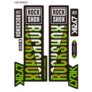 热2018巴迪饰品18LYRIK03 LYRIK ROCK-SHOX山地自行车叉聚氯乙烯防水紫外线清漆数码印刷定制贴纸 - Product Image 3