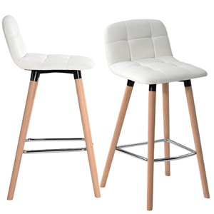 <span class=keywords><strong>Taburete</strong></span> <span class=keywords><strong>de</strong></span> <span class=keywords><strong>bar</strong></span> con respaldo, asiento <span class=keywords><strong>de</strong></span> madera maciza y reposapiés cromado para uso en bares - Product Image 5