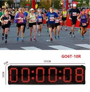 كبيرة 10 بوصة حرف HH:MM:SS شكل ساعة <span class=keywords><strong>LED</strong></span> مقاومة للماء العد التنازلي الرقمي عالية لرياضات الماراثون في الهواء الطلق - Product Image 3