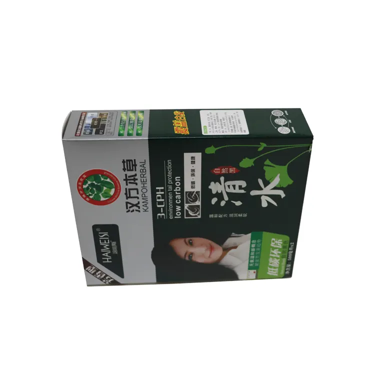 Caja de tubo de embalaje de pelo impreso con logotipo personalizado OEM para paquete de peluca/Paquete de tinte de pelo