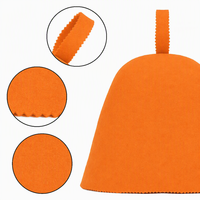 Chapeau de sauna et spa en feutre de laine mérinos 100 % pure, réutilisable, doux pour la peau, coloré, épaisseur 3 mm, pour adultes