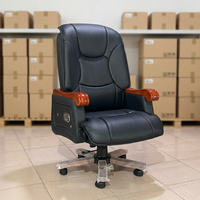 Chaise de bureau en cuir luxueuse pour le bureau du patron, idéale pour la maison, l'école, l'hôpital, l'hôtel, les gestionnaires, les PDG, convient à tous