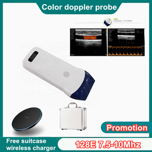 Color Doppler 7,5 Mhz 10Mhz 128 elementos WiFi escáner de ultrasonido inalámbrico sonda lineal PW <span class=keywords><strong>software</strong></span> de ultrasonido - Product Image 2