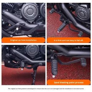Pour QJmotor <span class=keywords><strong>Flash</strong></span> 600 : Repose-pieds avant et arrière, levier de vitesses en acier au carbone, levier de changement de vitesse, remplacement précis et <span class=keywords><strong>direct</strong></span>. - Product Image 4