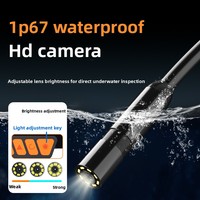Caméra endoscopique industrielle automobile HD avec écran 4,3 pouces, éclairage LED, indice de protection IP67, pour inspection des cavités murales