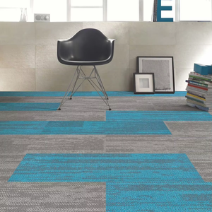 Nhà Máy Bán buôn gạch Thảm 50x50 văn phòng thương mại PP chất liệu bitum ủng hộ 25x100cm bền Thảm gạch lát sàn - Product Image 6